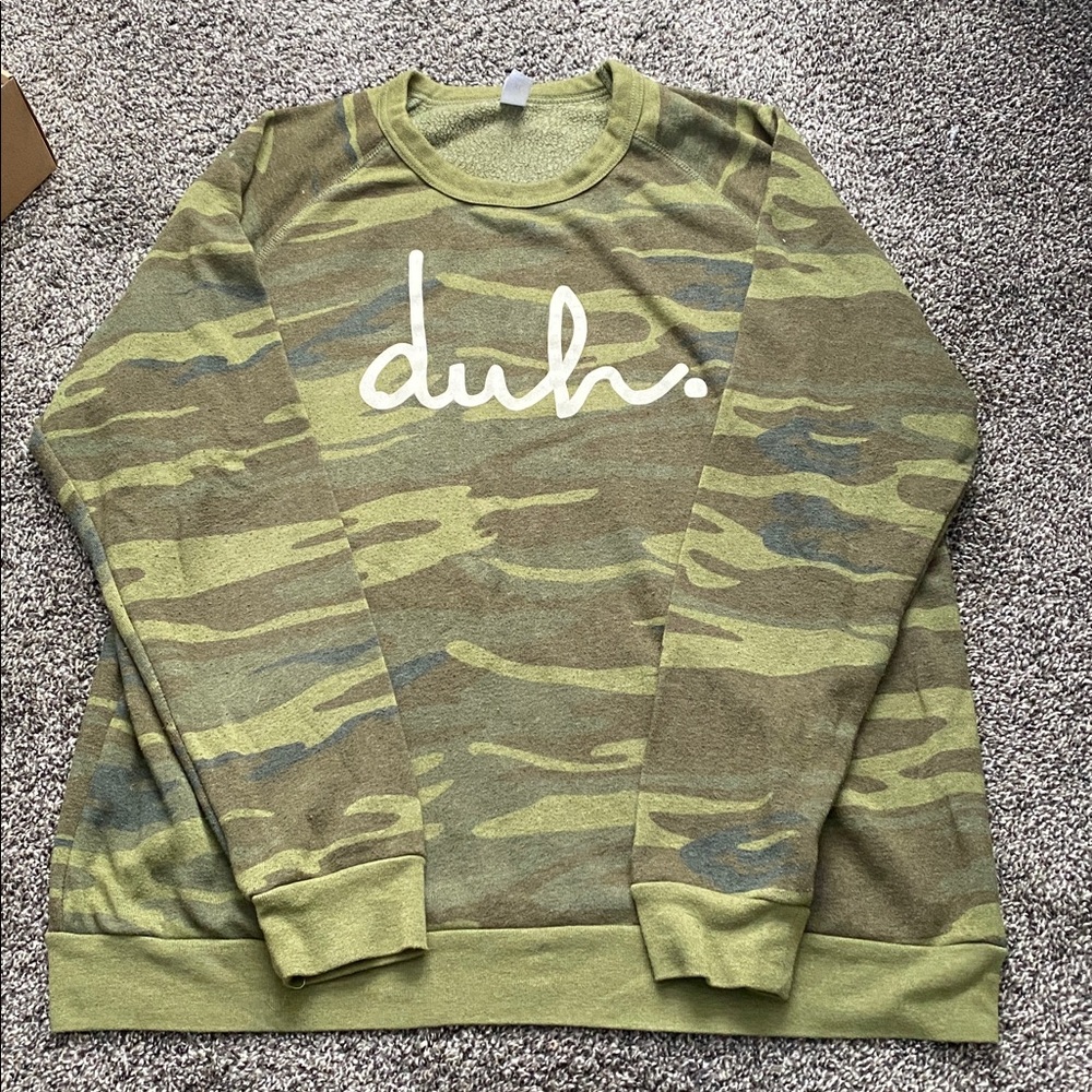 Rags Unisex DUH Camo Sweatshirt